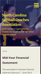 Mobile Screenshot of ncfastpitch.org